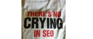 There's No Crying in SEO T-shirt